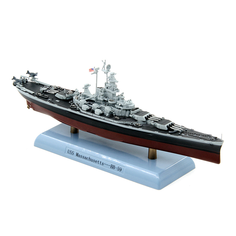 1/1000 scale diecast USS Massachusetts (BB-59) battleship model