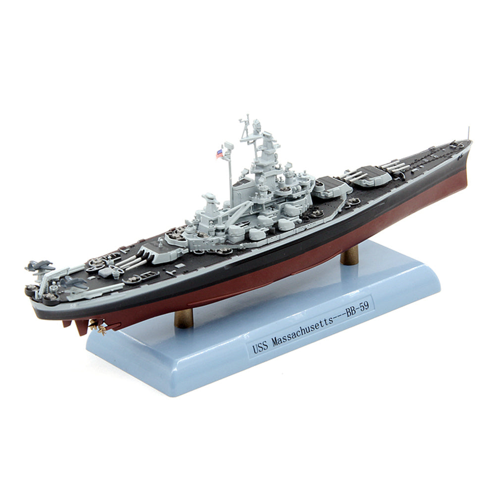 1/1000 scale diecast USS Massachusetts (BB-59) battleship model