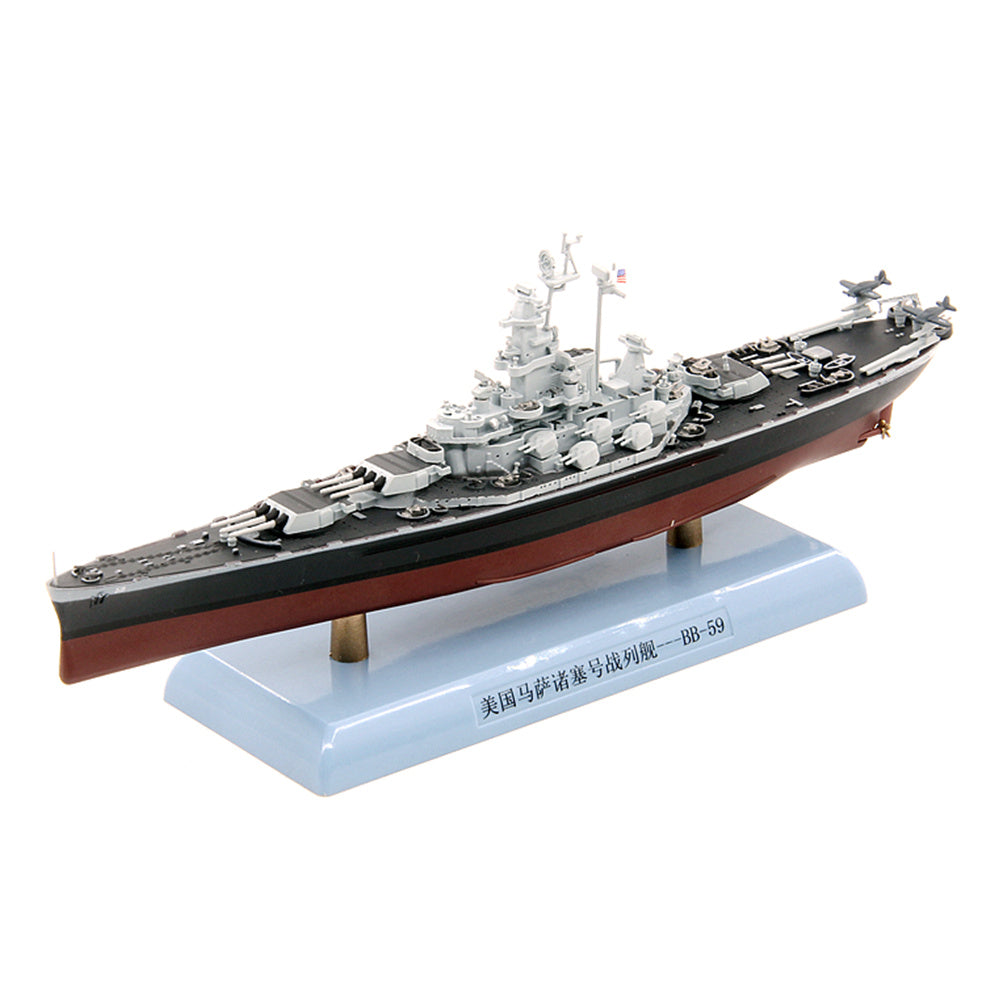 1/1000 scale diecast USS Massachusetts (BB-59) battleship model