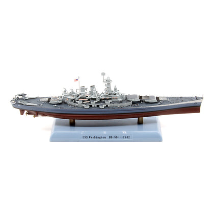 1/1000 scale diecast USS Washington (BB-56) battleship model