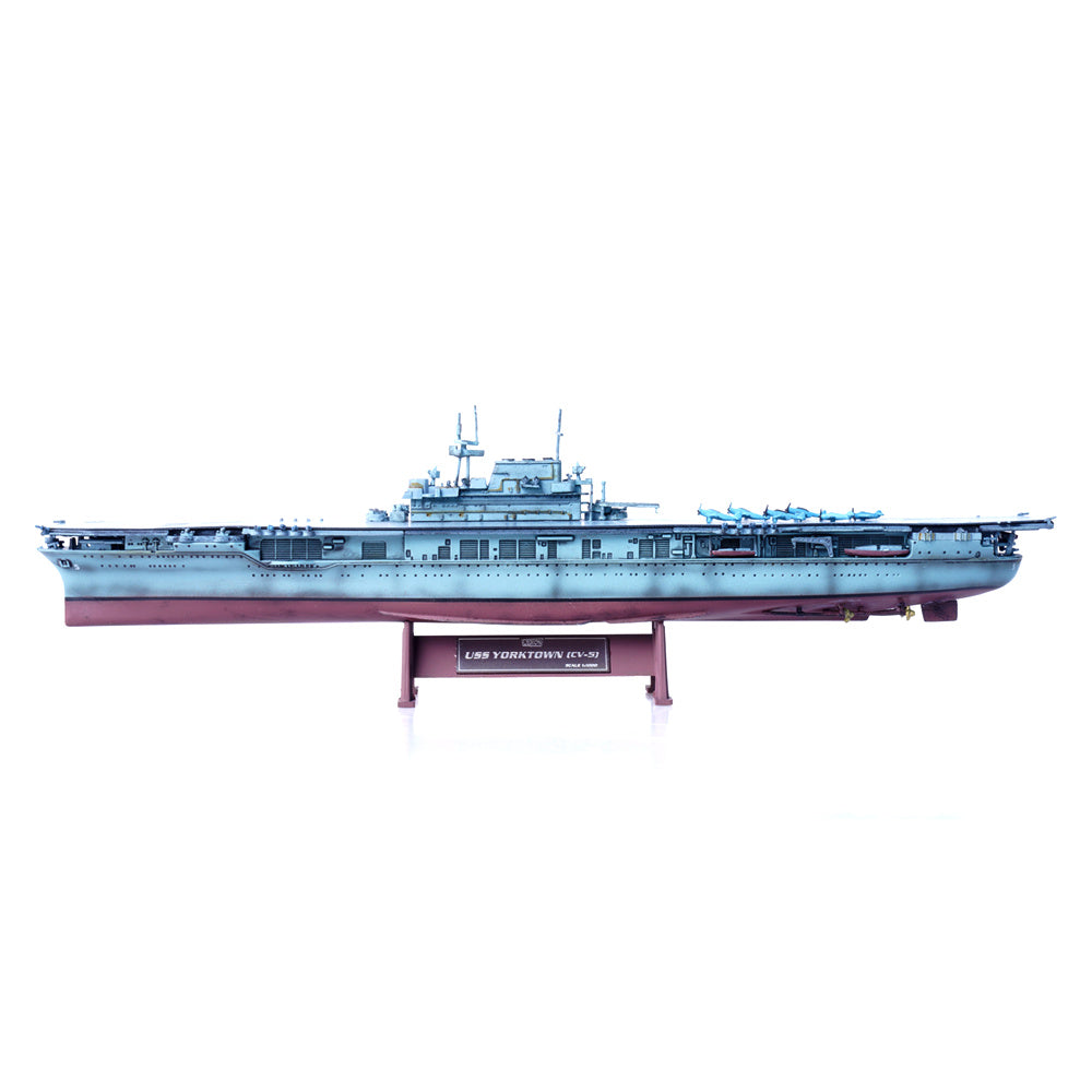 1/1000 scale diecast USS Yorktown CV-5 aircraft carrier model