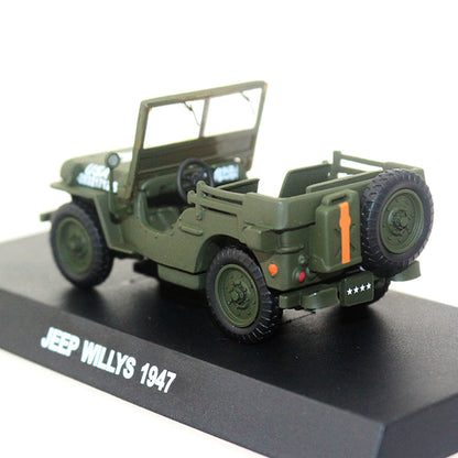 Willys MB Jeep U.S. Army Truck 1947 1/43 Scale Diecast Metal Vintage Car Collectible Model