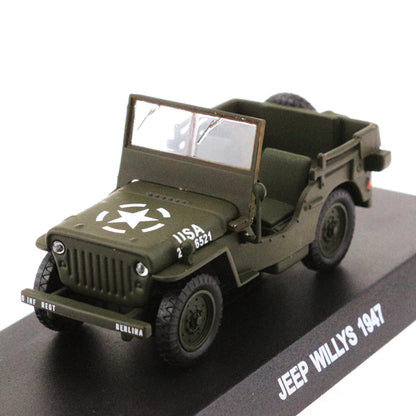 Willys MB Jeep U.S. Army Truck 1947 1/43 Scale Diecast Metal Vintage Car Collectible Model