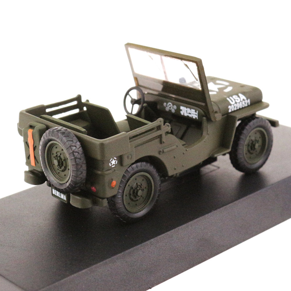 Willys MB Jeep U.S. Army Truck 1947 1/43 Scale Diecast Metal Vintage Car Collectible Model