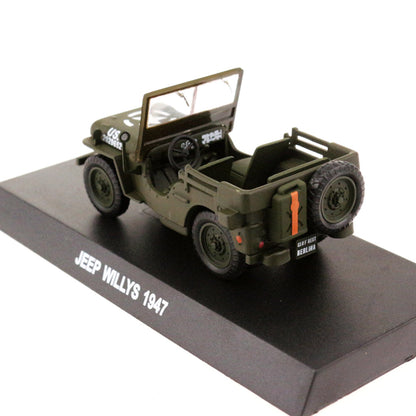 Willys MB Jeep U.S. Army Truck 1947 1/43 Scale Diecast Metal Vintage Car Collectible Model