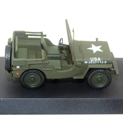 Willys MB Jeep U.S. Army Truck 1947 1/43 Scale Diecast Metal Vintage Car Collectible Model