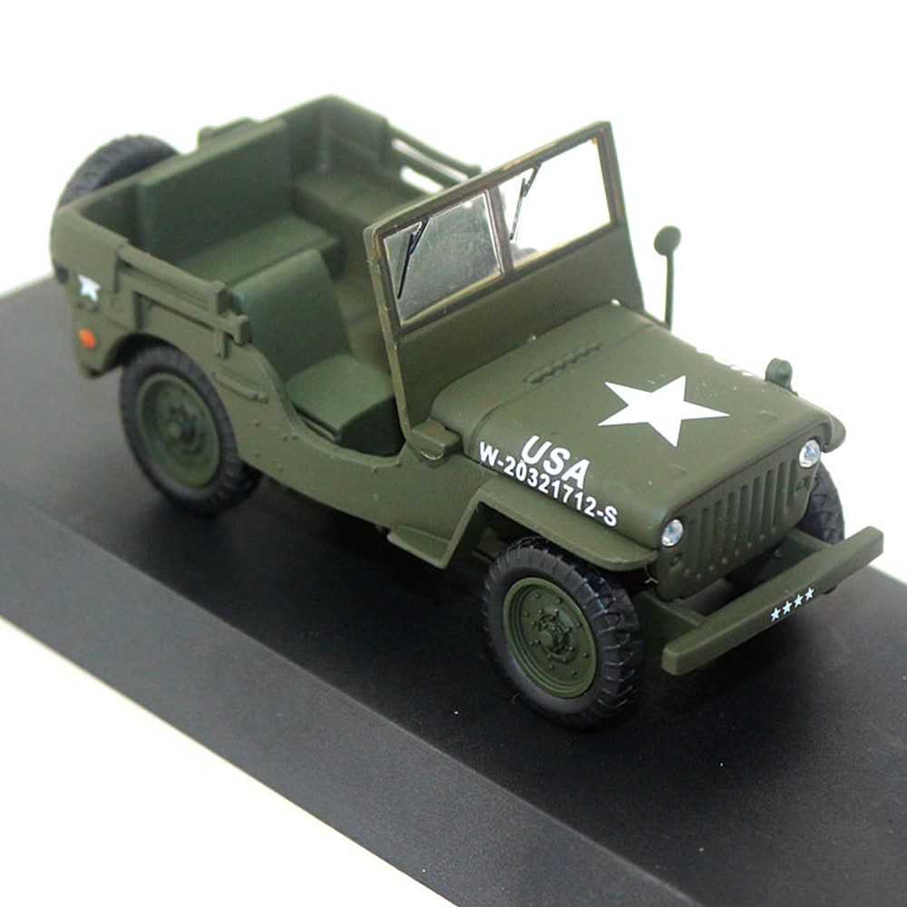 Willys MB Jeep U.S. Army Truck 1947 1/43 Scale Diecast Metal Vintage Car Collectible Model