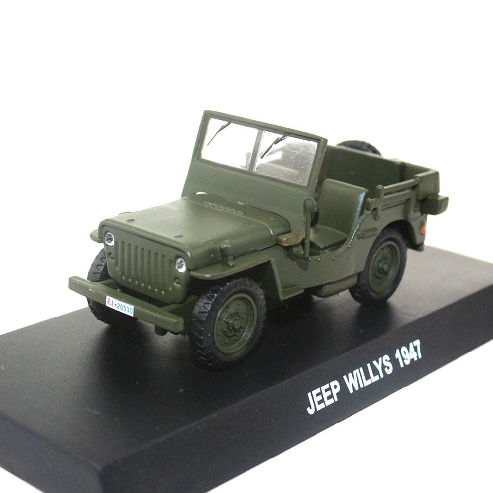 Willys MB Jeep U.S. Army Truck 1947 1/43 Scale Diecast Metal Vintage Car Collectible Model