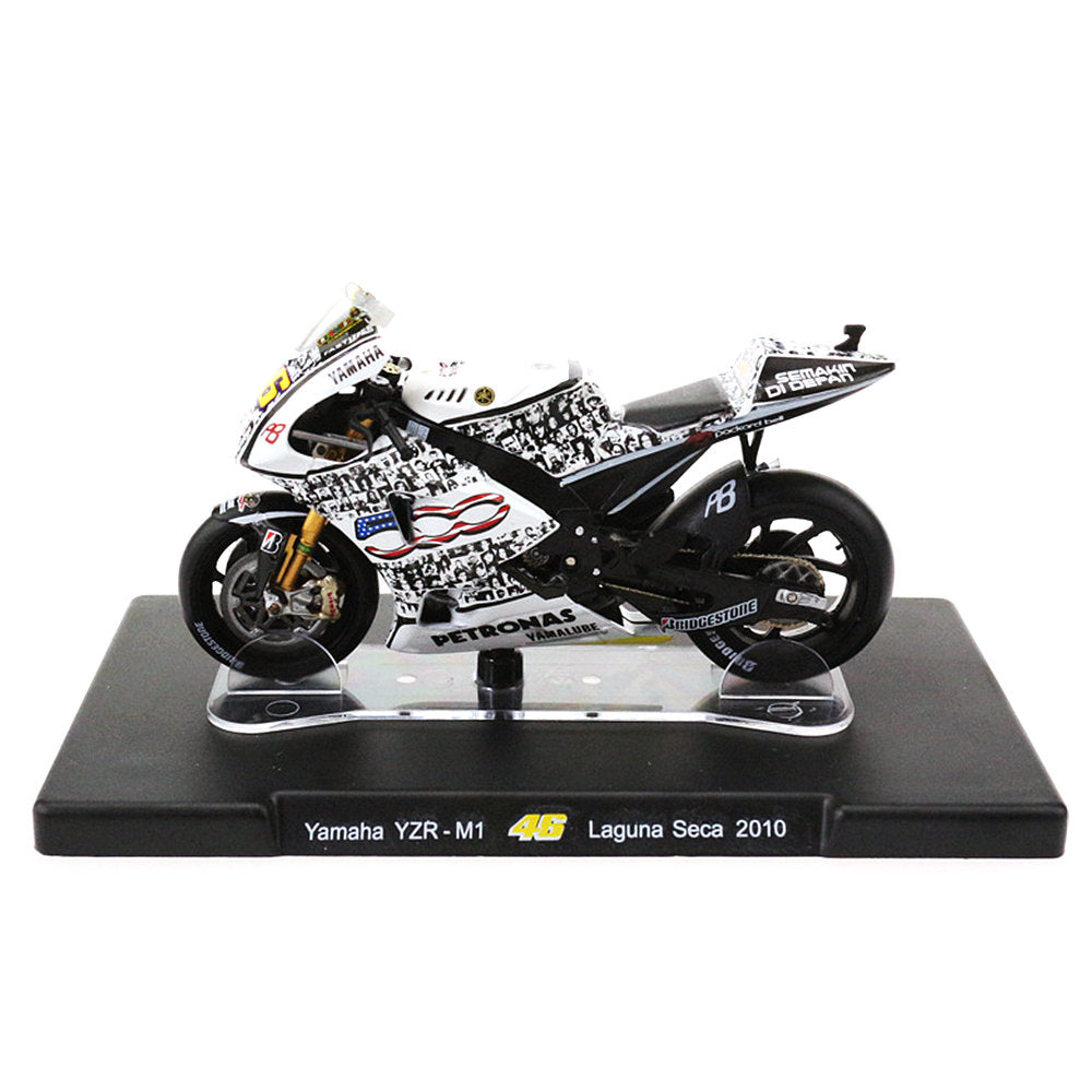 Yamaha YZR-M1 46 Laguna Seca 2010 1/18 Scale Diecast Motorcycle Model