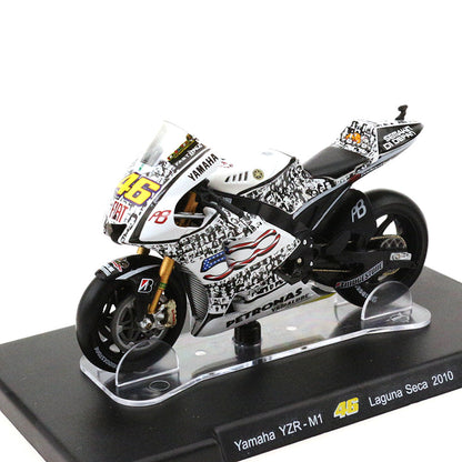 Yamaha YZR-M1 46 Laguna Seca 2010 1/18 Scale Diecast Motorcycle Model