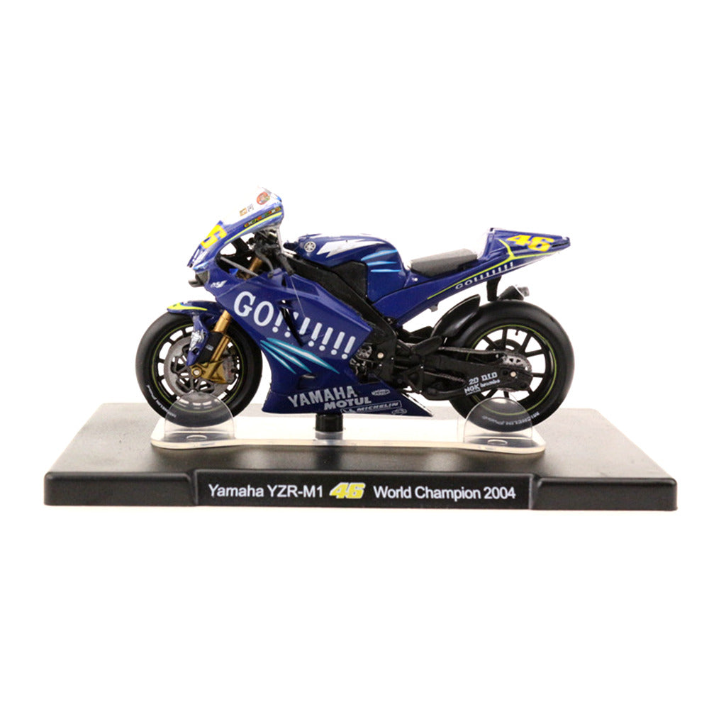 Yamaha YZR-M1 46 World Champion 2004 1/18 Scale Diecast Metal Motorcycle Collectible Model