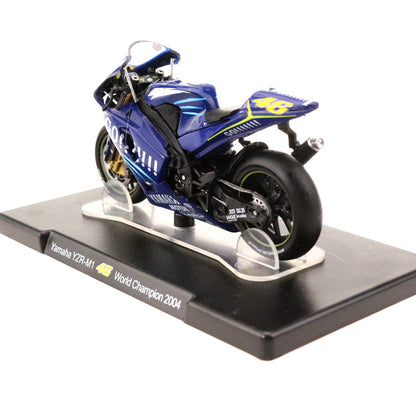 Yamaha YZR-M1 46 World Champion 2004 1/18 Scale Diecast Metal Motorcycle Collectible Model