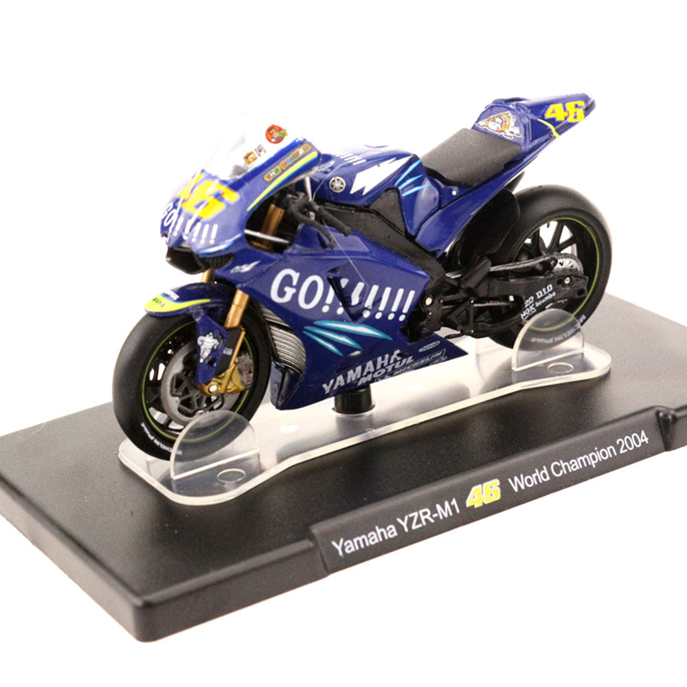 Yamaha YZR-M1 46 World Champion 2004 1/18 Scale Diecast Metal Motorcycle Collectible Model