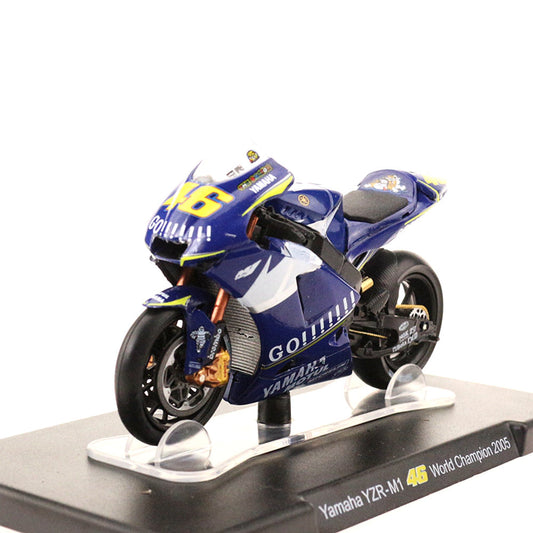 Yamaha YZR-M1 46 World Champion 2005 1/18 Scale Diecast Metal Motorcycle Collectible Model